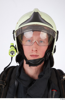 Sam Atkins Firefighter in Protective Suit head helmet 0001.jpg
